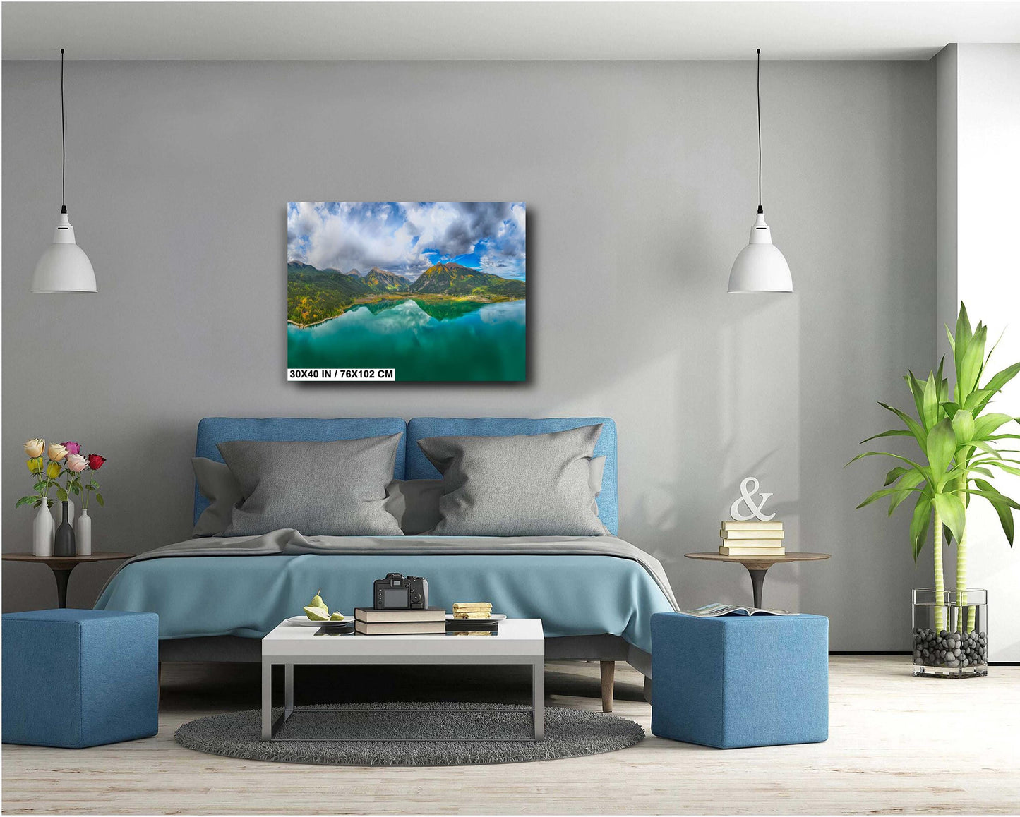 Twin Lakes Wall Art - Colorado Wall Decor | Mountain Canvas Print | Ready To Hang