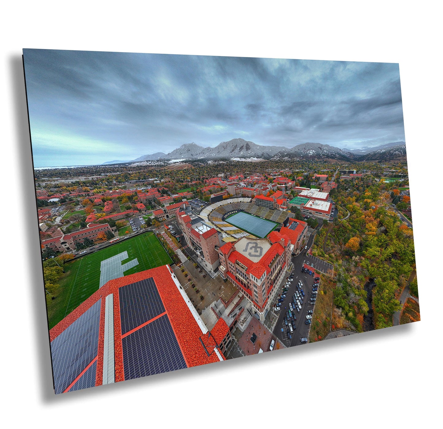 Folsom Field Wall Art - Boulder Colorado Canvas Print Ready to Hang | CU Buffs Gift