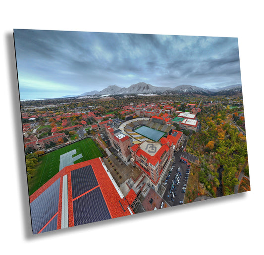 Folsom Field Wall Art - Boulder Colorado Canvas Print Ready to Hang | CU Buffs Gift