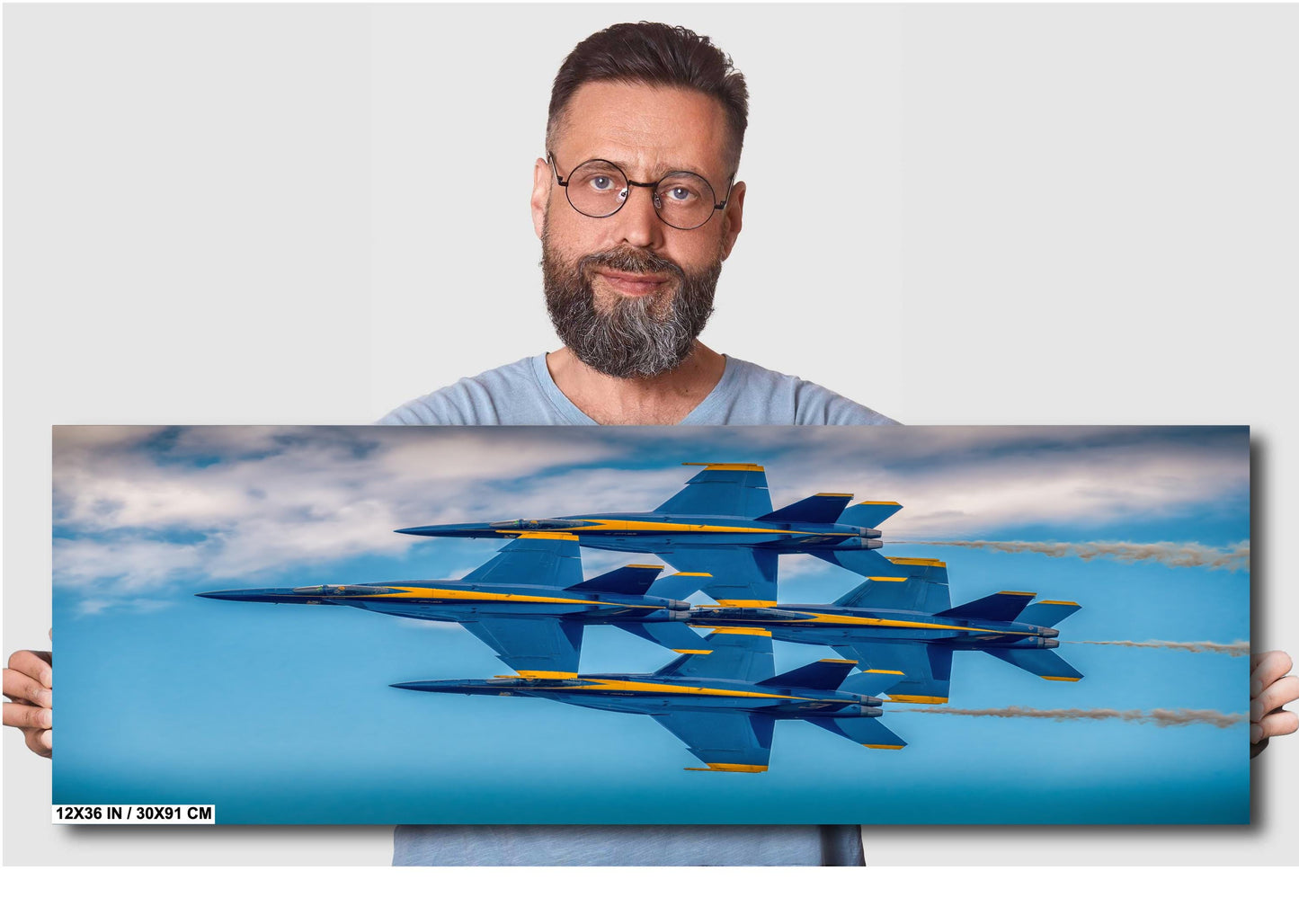 Blue Angels Wall Art – US Navy Fighter Jet Canvas, Acrylic & Metal Prints