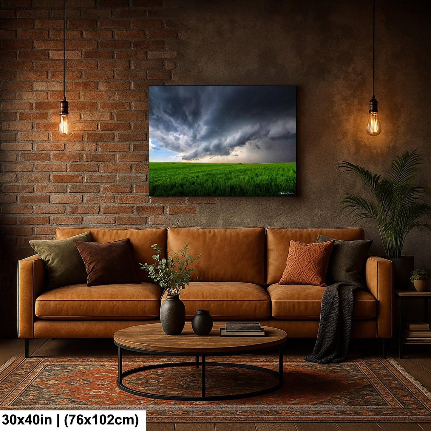 Supercell Storm Photo Print, Dramatic Clouds (Multiple Sizes)