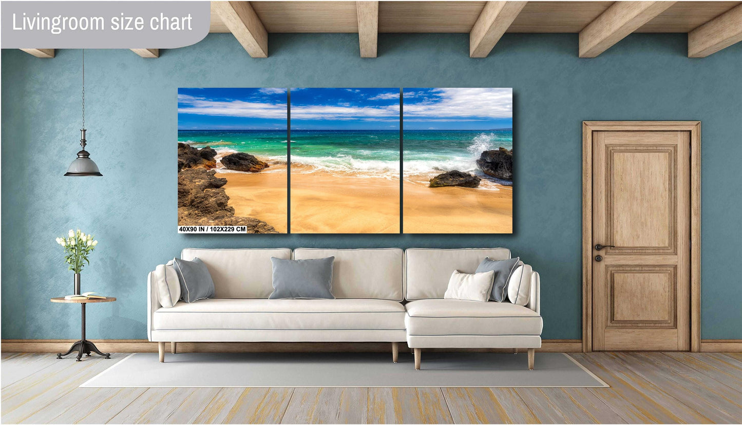Maui Beach Wall Art – Tropical Paradise Art | Serene Coastal Photography Print
