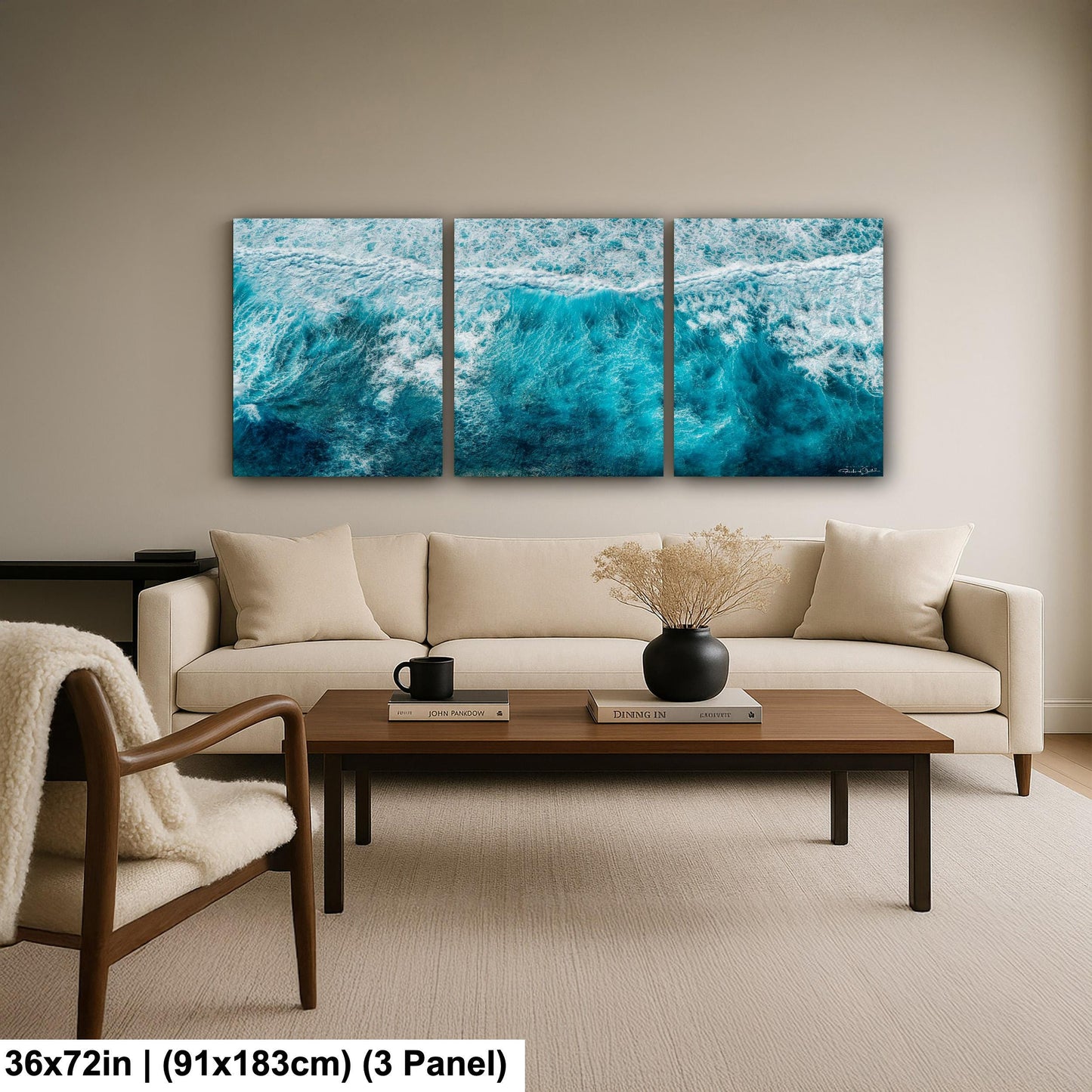 Ocean Wave Photography: Coastal Wall Art (Canvas or Metal Prints)