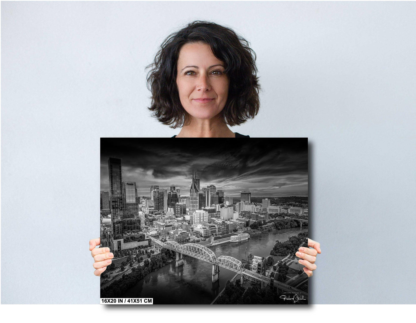 Nashville Skyline Print - Cityscape Wall Art | Modern Home Decor Gift for Nashville Lovers