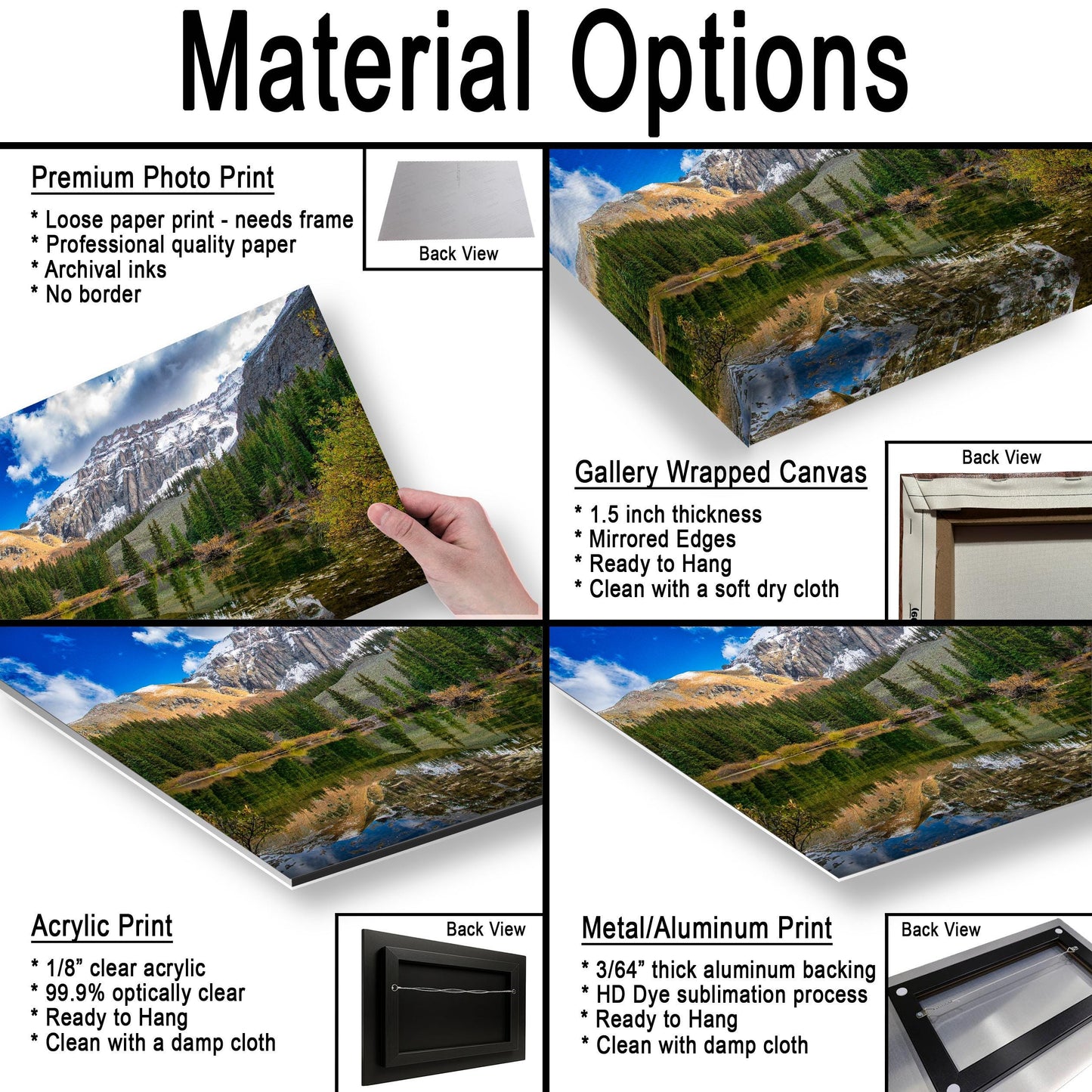 Colorado Rocky Mountains Print: Nature Wall Art (Metal, Canvas, Paper)