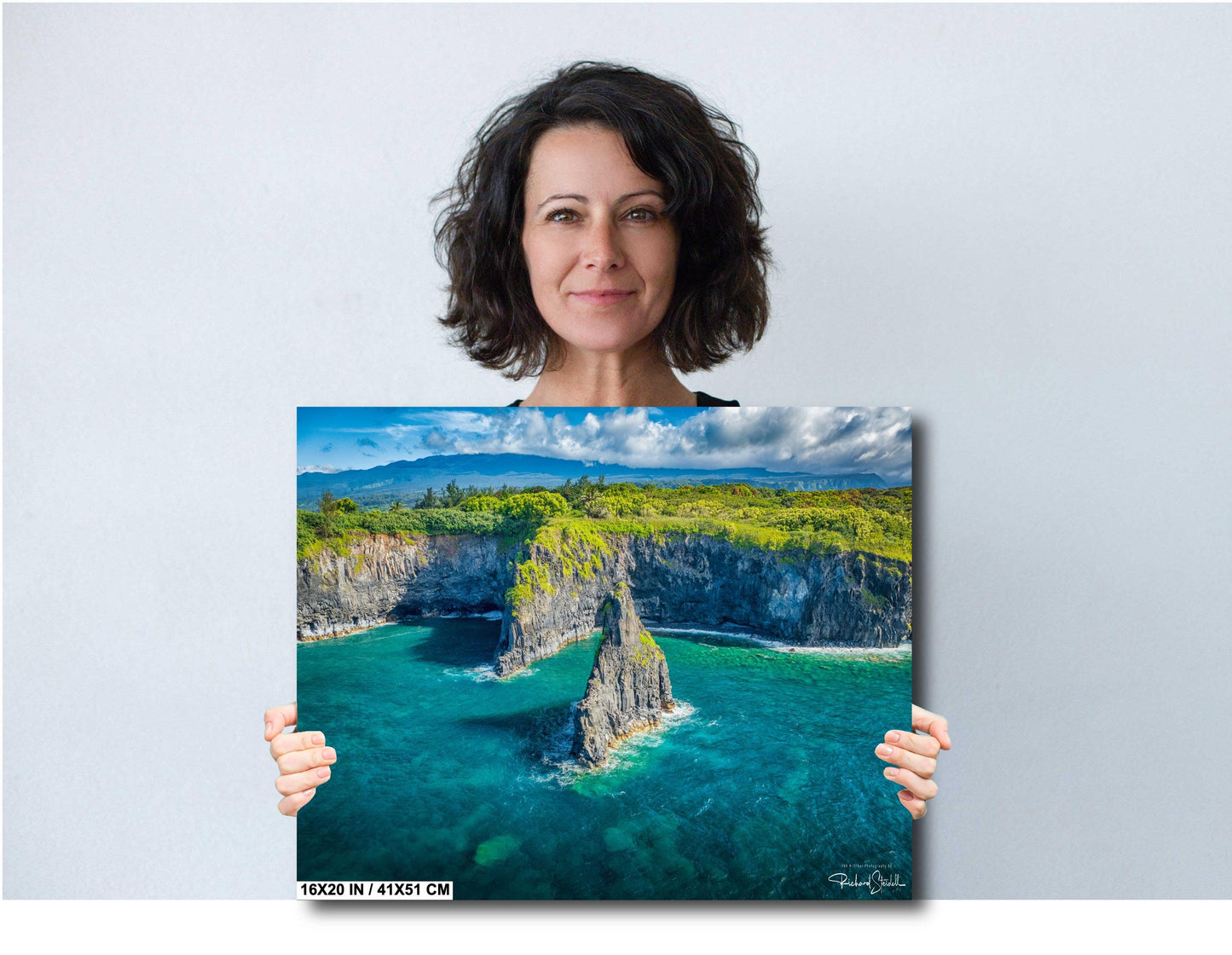 Maui Wall Art - Hawaiian Coastal Decor | Tropical Beach Print on Ready to Hang Canvas