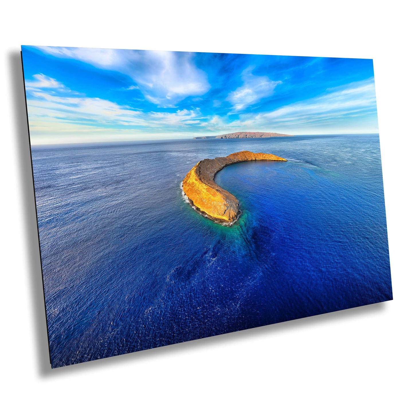 Molokini Crater Art Print - Vibrant Tropical Ocean Print | Maui Island Wall Decor