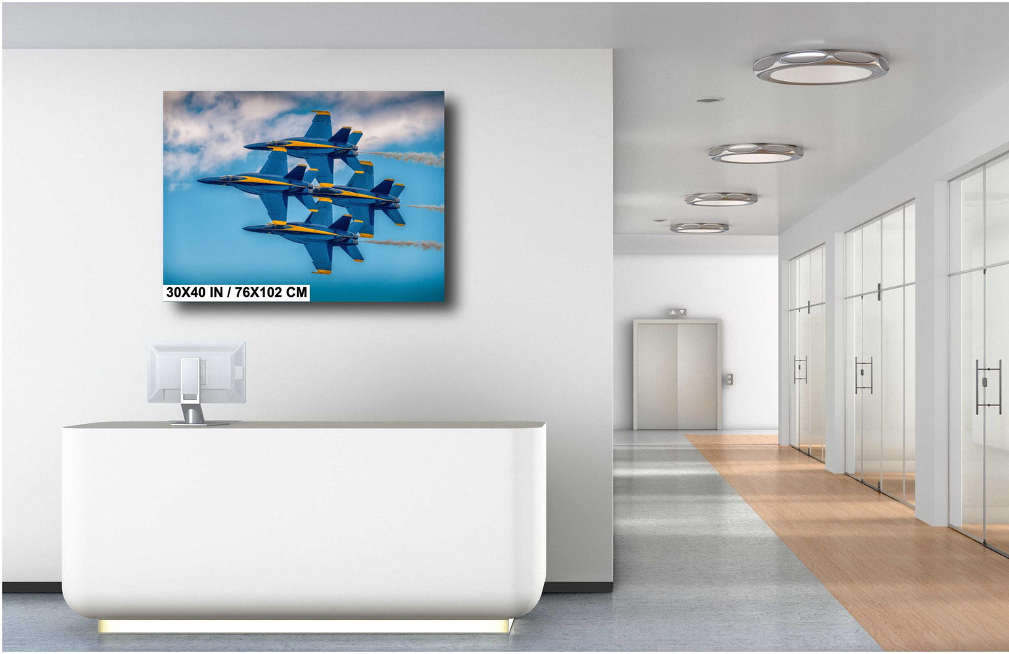 Blue Angels Wall Art – US Navy Fighter Jet Canvas, Acrylic & Metal Prints