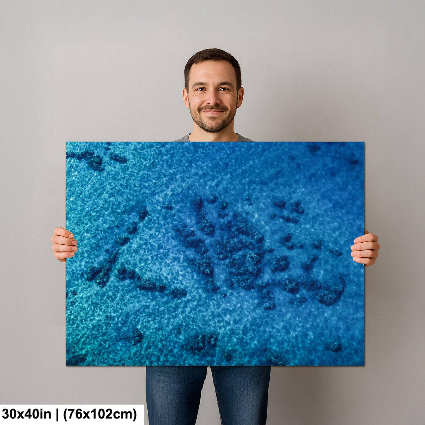 Ocean Reef Photography – Vibrant Coastal Art | Aerial Beach View Print
