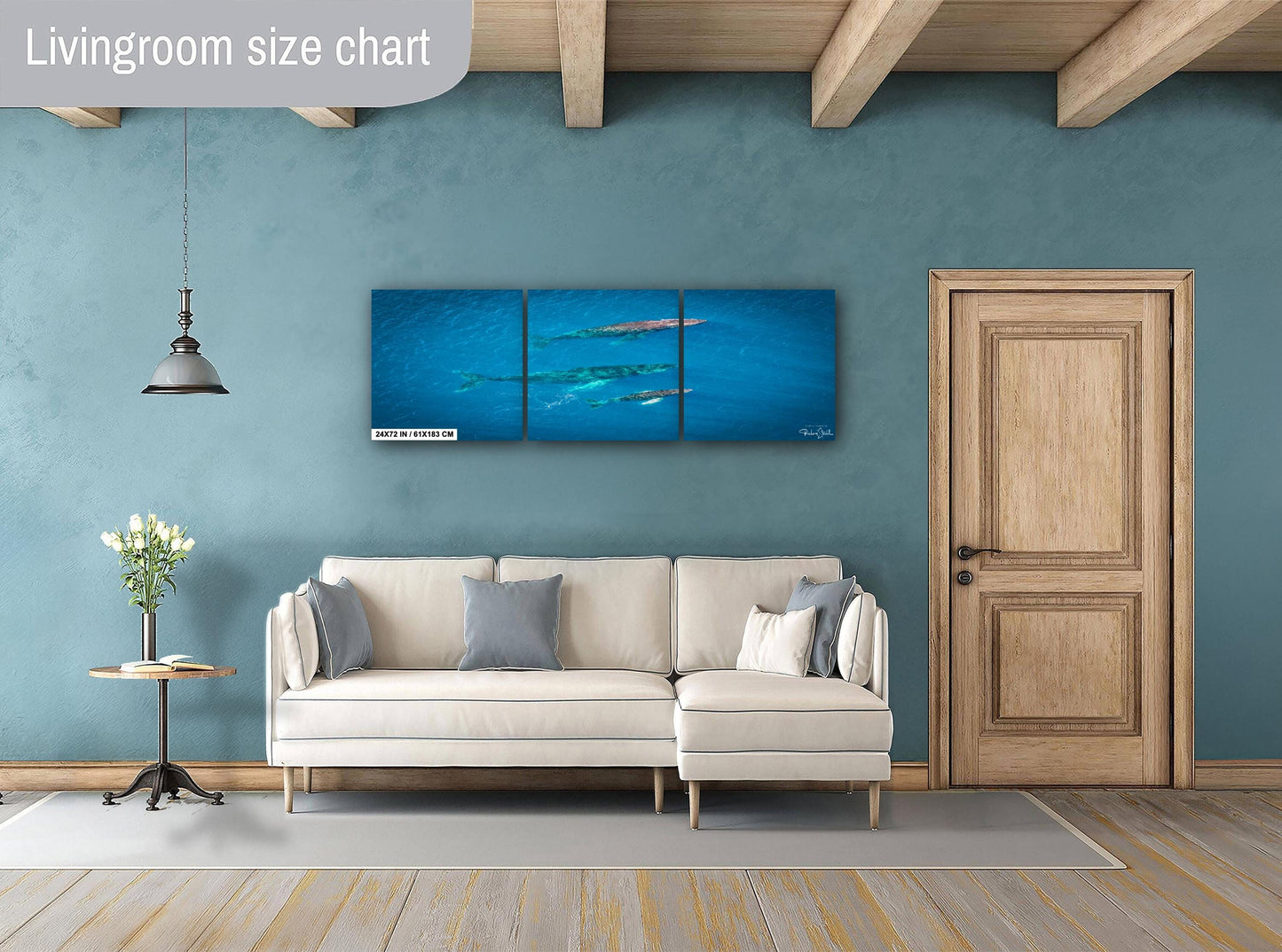 Humpback Whale Wall Art – Marine Home Decoration | Vibrant Ocean Canvas Print