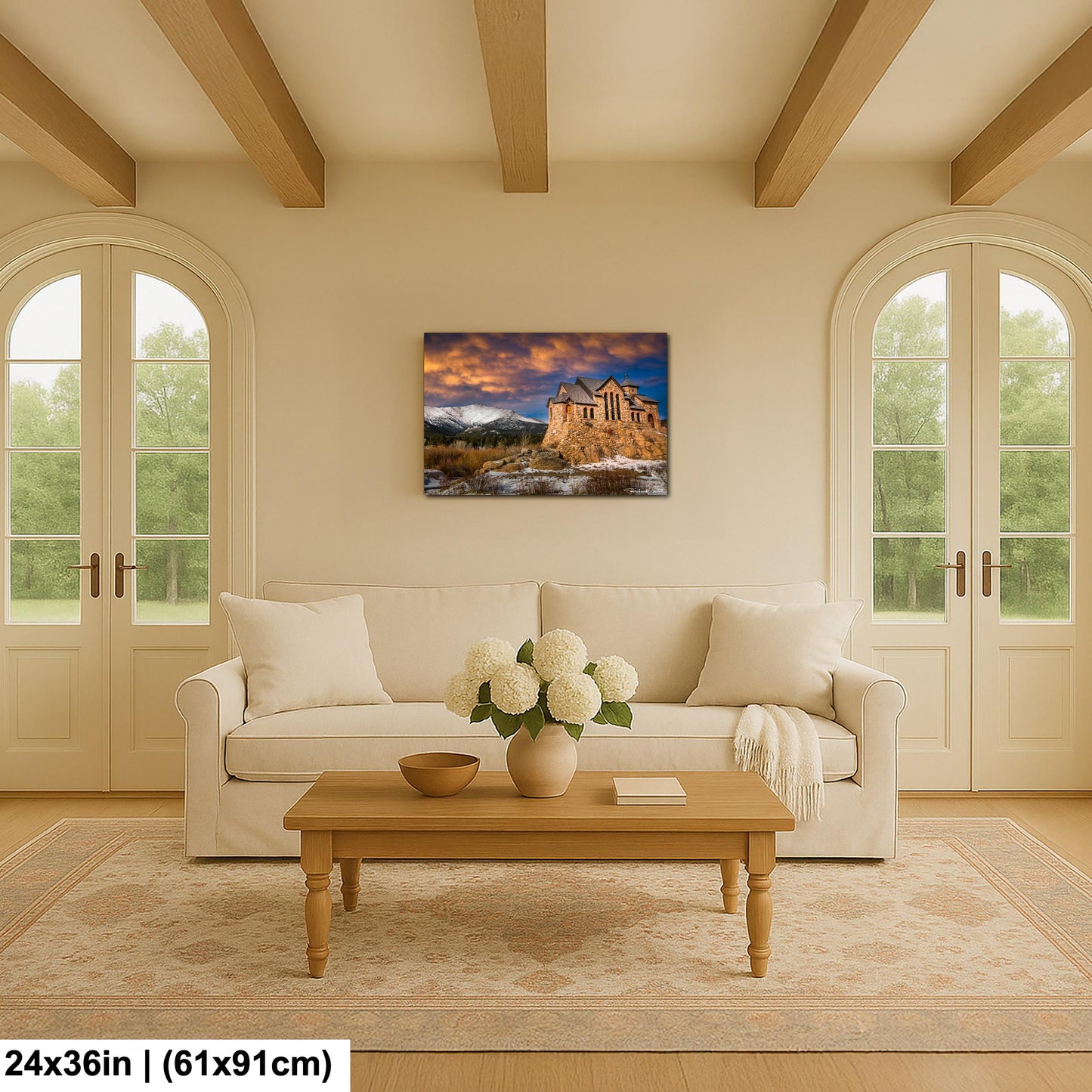 Rocky Mountain Chapel Print: Colorado Nature Wall Art (Canvas, Metal or Paper)
