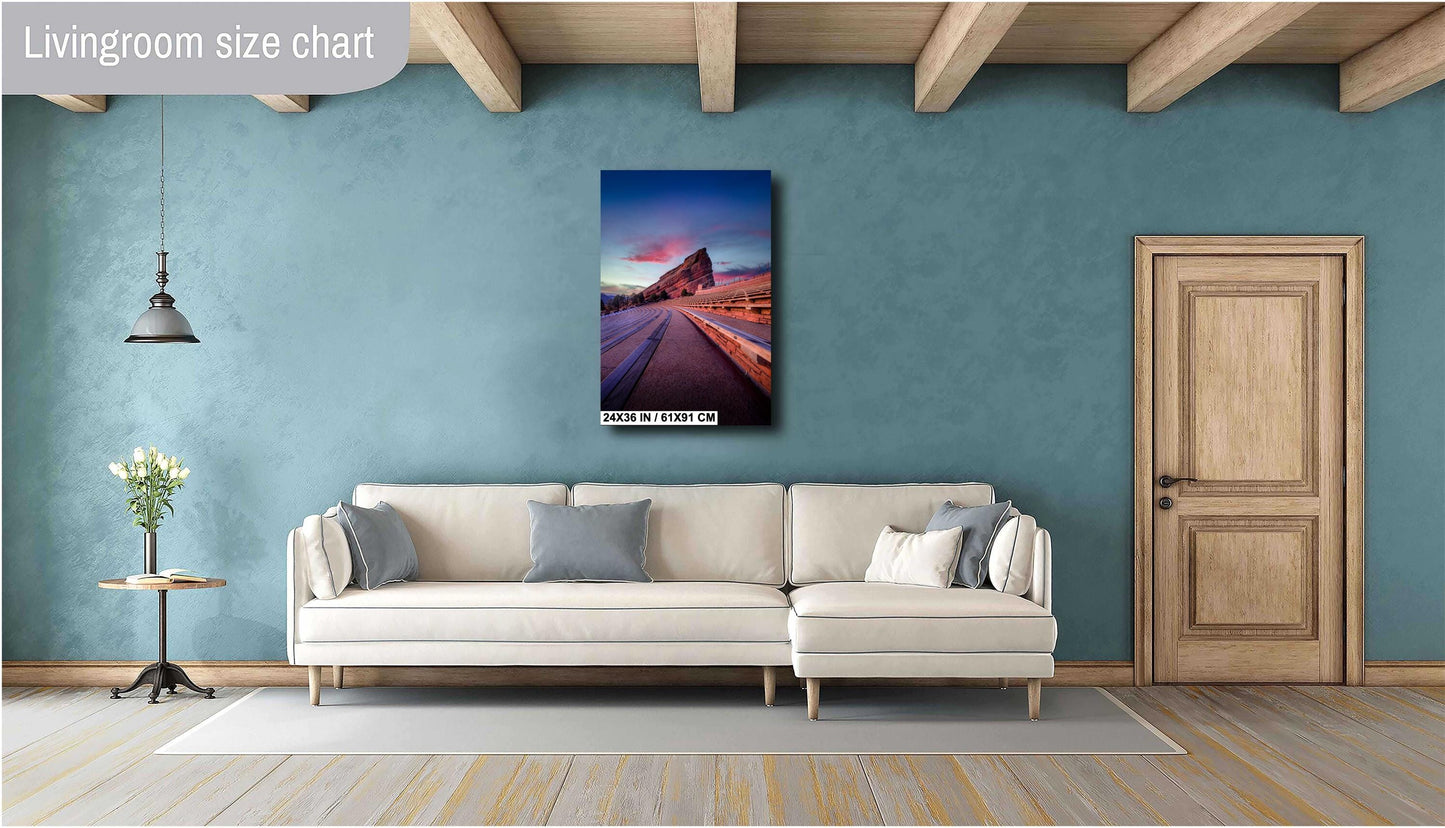 Red Rocks Landscape Print – Colorado Wall Art | Sunrise Canvas & Metal Decor