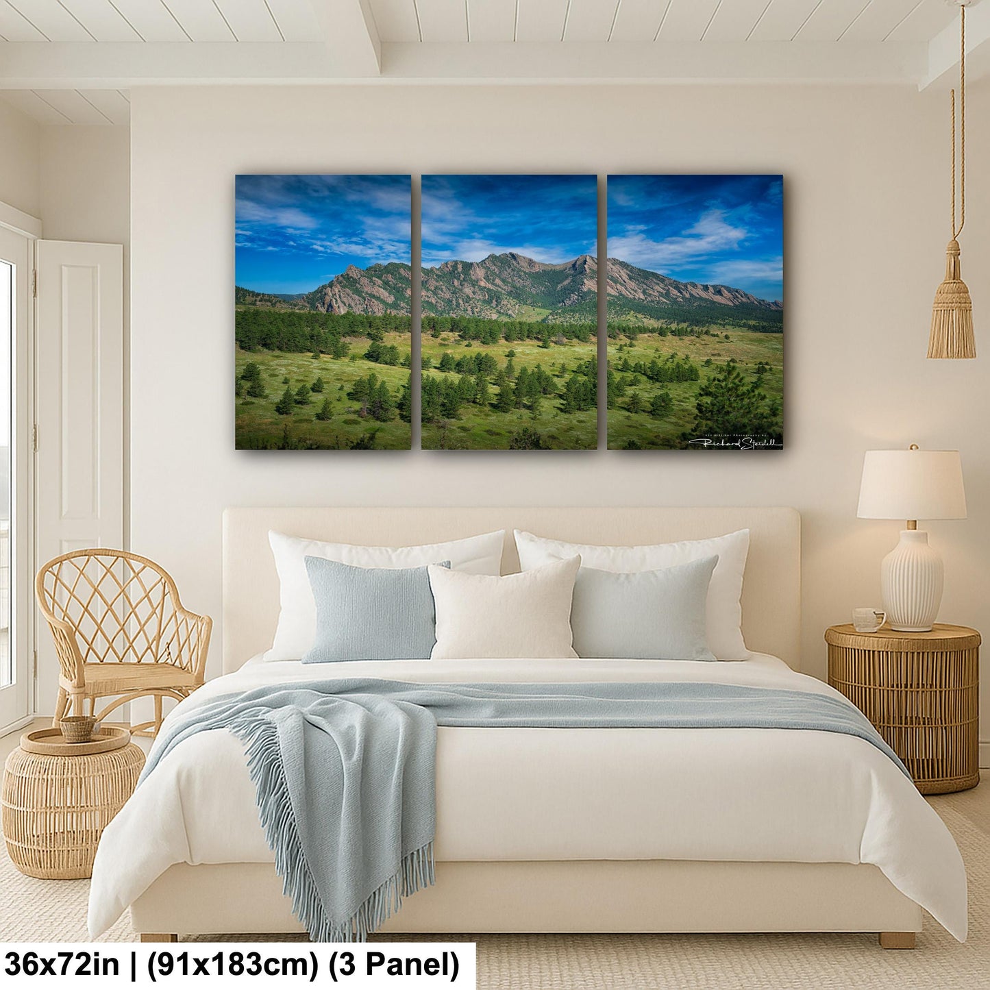 Boulder Flatirons Print - Large Landscape Wall Art | Ready To Hang Canvas