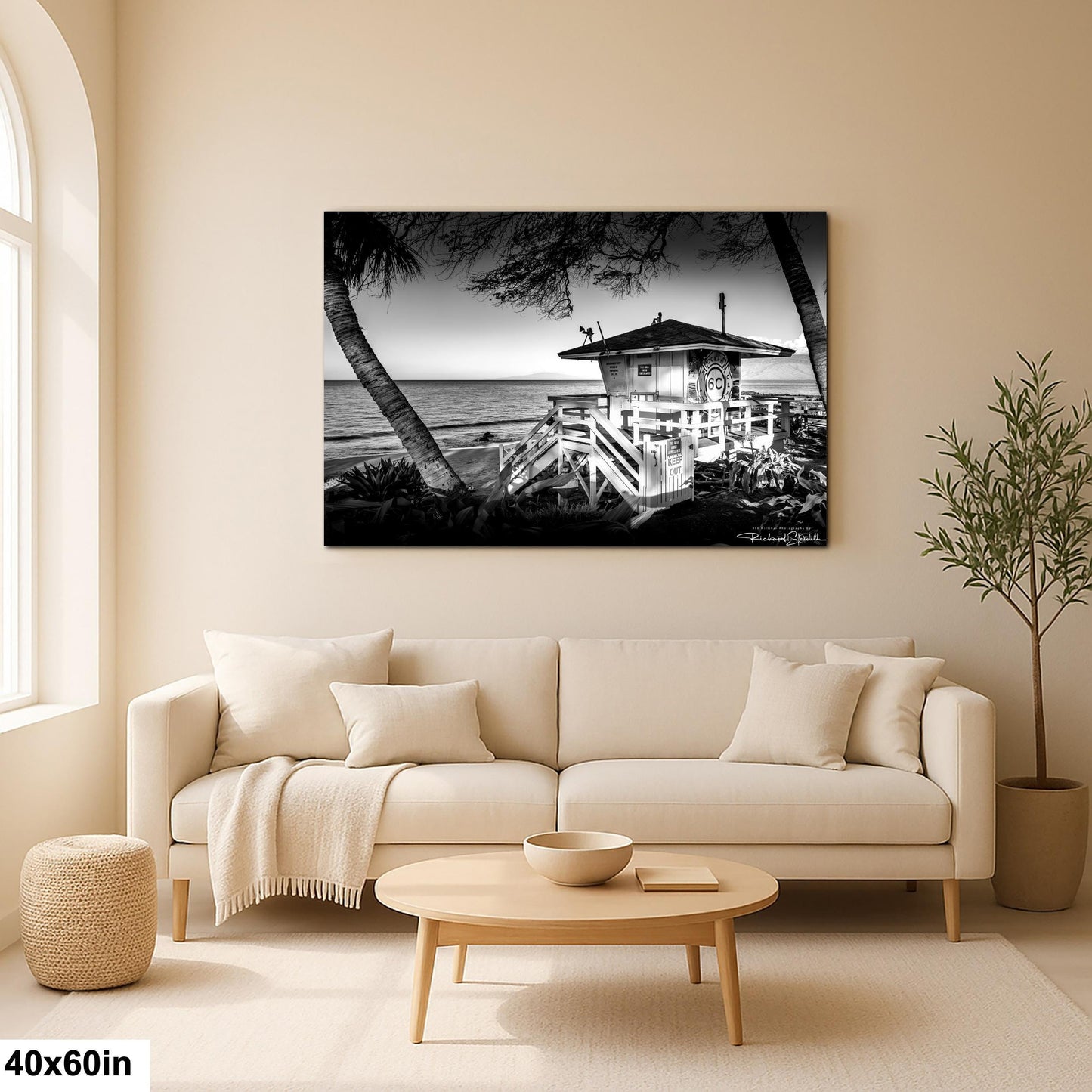 Maui Lifeguard Photo Print - Coastal Wall Art | Ready to Hang Canvas, Premium Paper