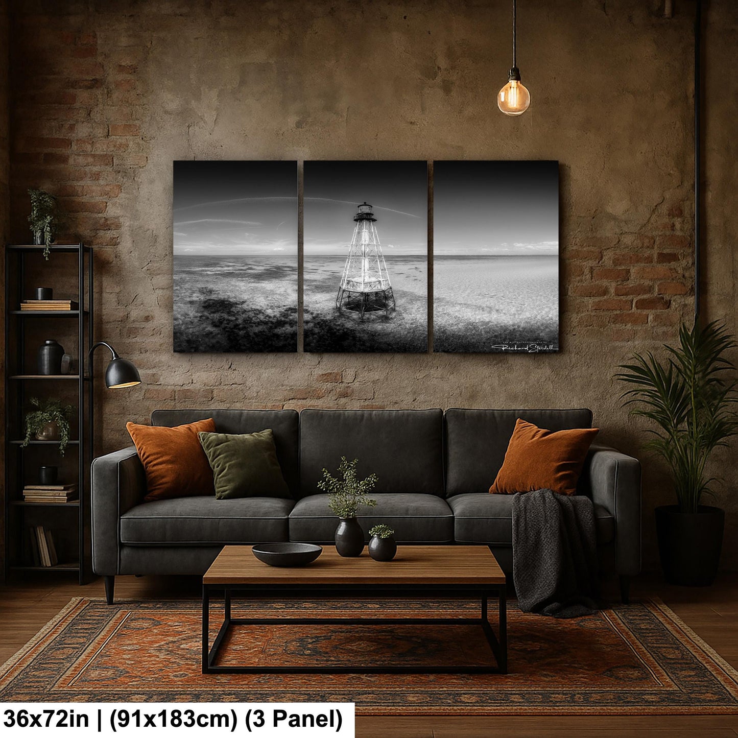 Florida Keys Lighthouse Print, Alligator Reef, Islamorada (Coastal Wall Art)