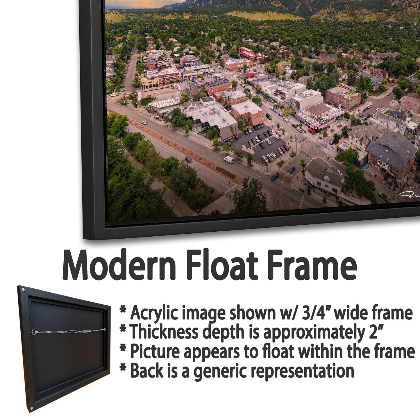 CU Boulder Wall Art – Flatirons Mountain Art | Ready To Hang Canvas Print