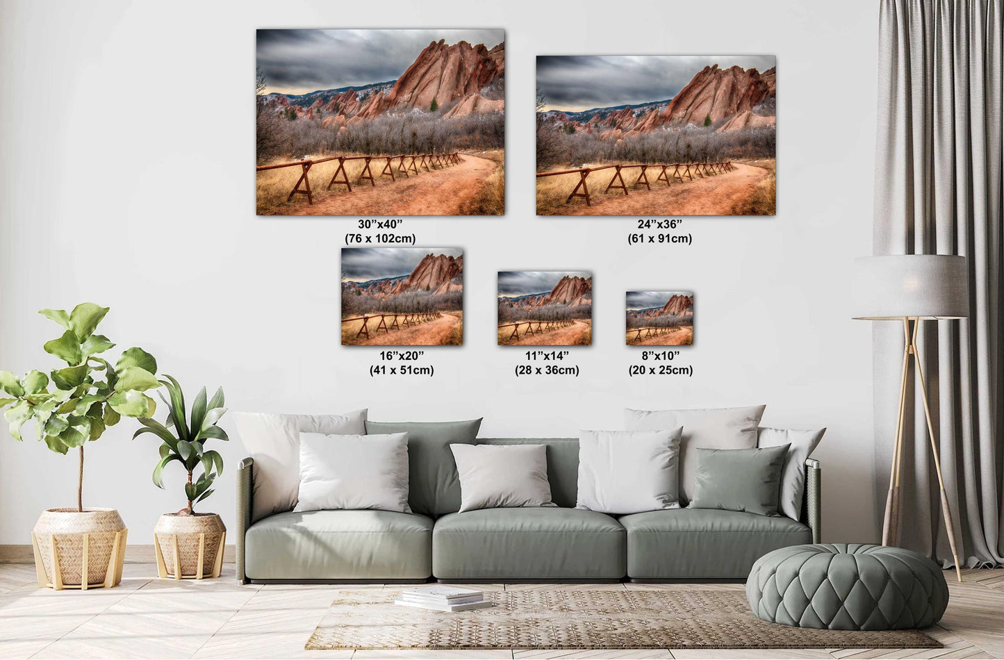 Colorado Rocks Wall Art Canvas Print - Denver Landscape Photo Metal Print Home Decor