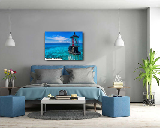 Alligator Reef Lighthouse Print - Florida Keys Wall Art | Ready To Hang Canvas