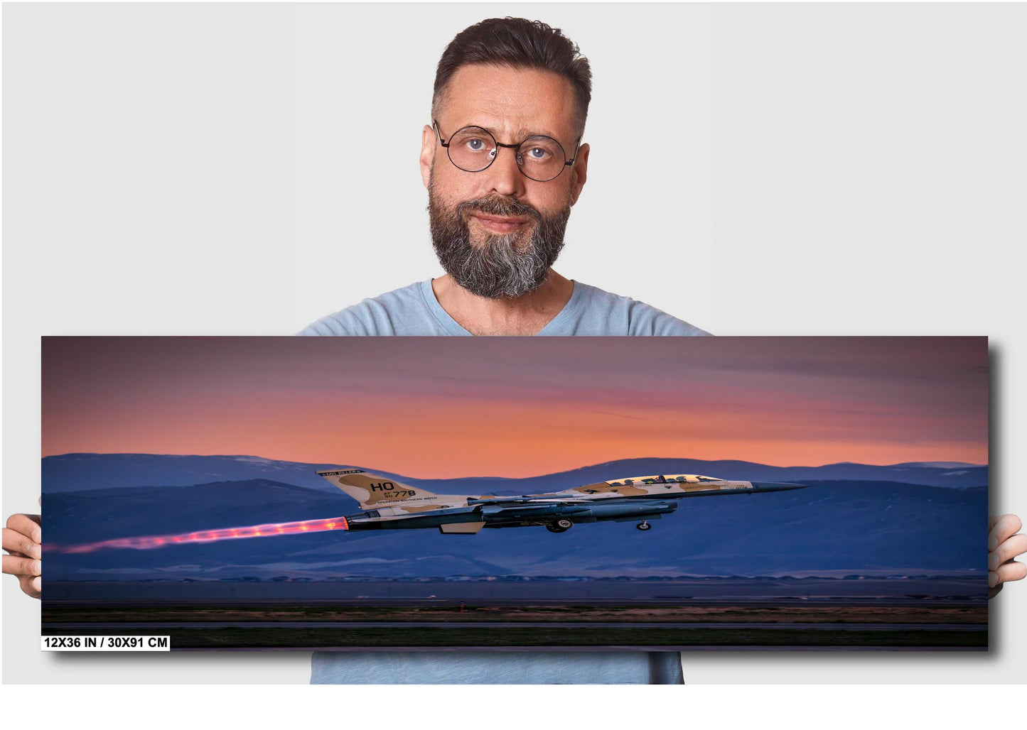 F-16 Wall Art – Fighter Jet Decor | Military Aircraft Art | Unique Home & Office Artwork