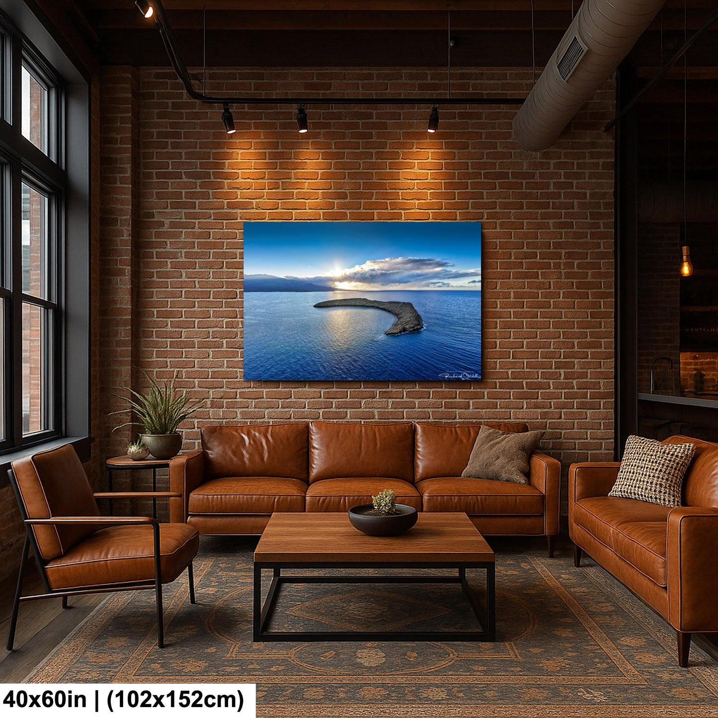 Hawaii Wall Art Print: Molokini Crater Sunrise - Coastal Landscape