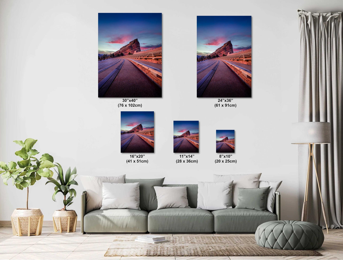 Red Rocks Landscape Print – Colorado Wall Art | Sunrise Canvas & Metal Decor