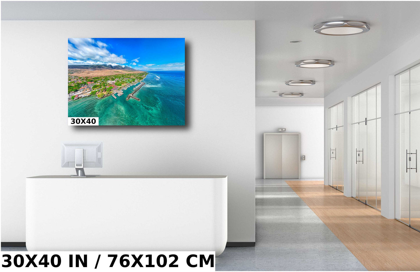 Lahaina Harbor Wall Art - Maui Photo Print | Hawaii Wall Decor, Ready To Hang Canvas