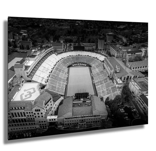 Folsom Field Wall Art – Boulder Stadium Print | CU Buffs Decor & NCAA Sports Poster