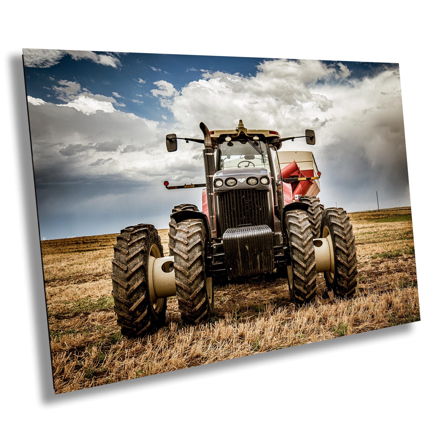 Rustic Tractor Wall Art - Farm Equipment Print | Country Landscape Decor Canvas