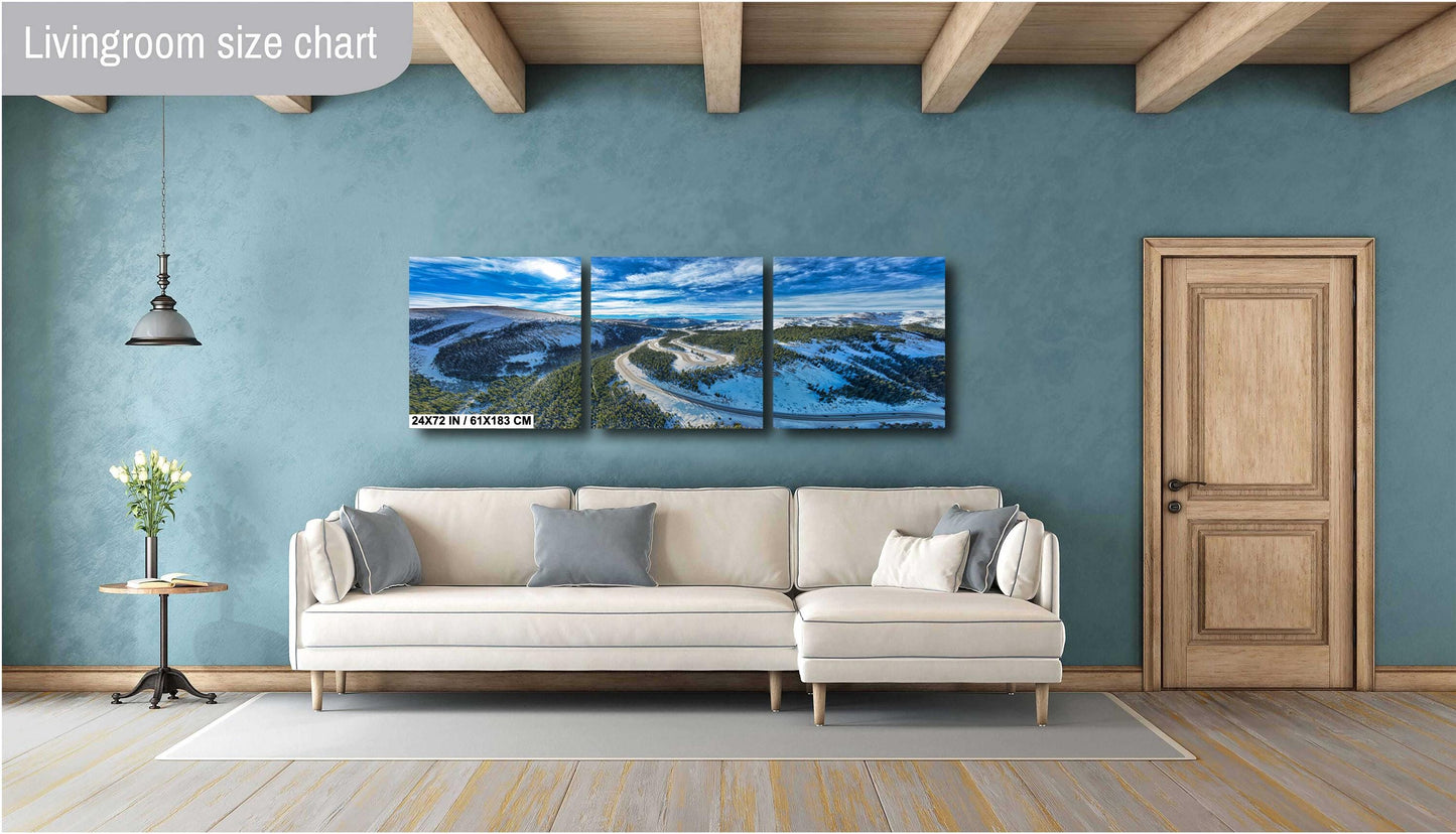 Berthoud Pass Wall Art - Scenic Colorado Mountain Print | Winter Landscape Photo Canvas