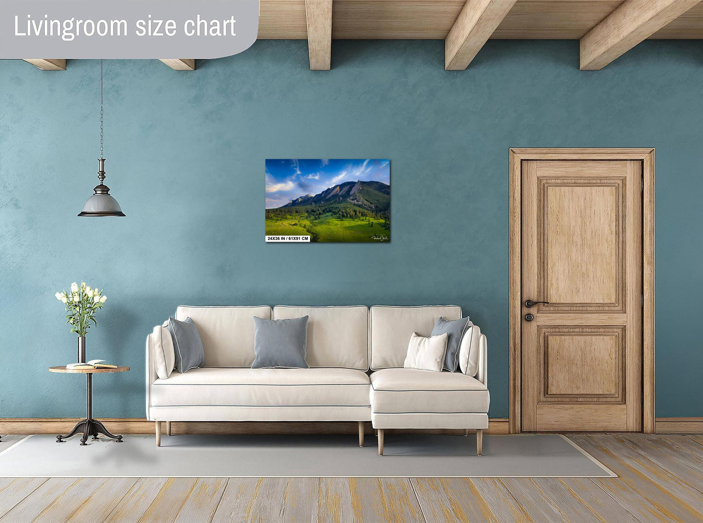 Boulder Flatirons Sunset – Colorado Canvas Art | Mountain Wall Decor Print