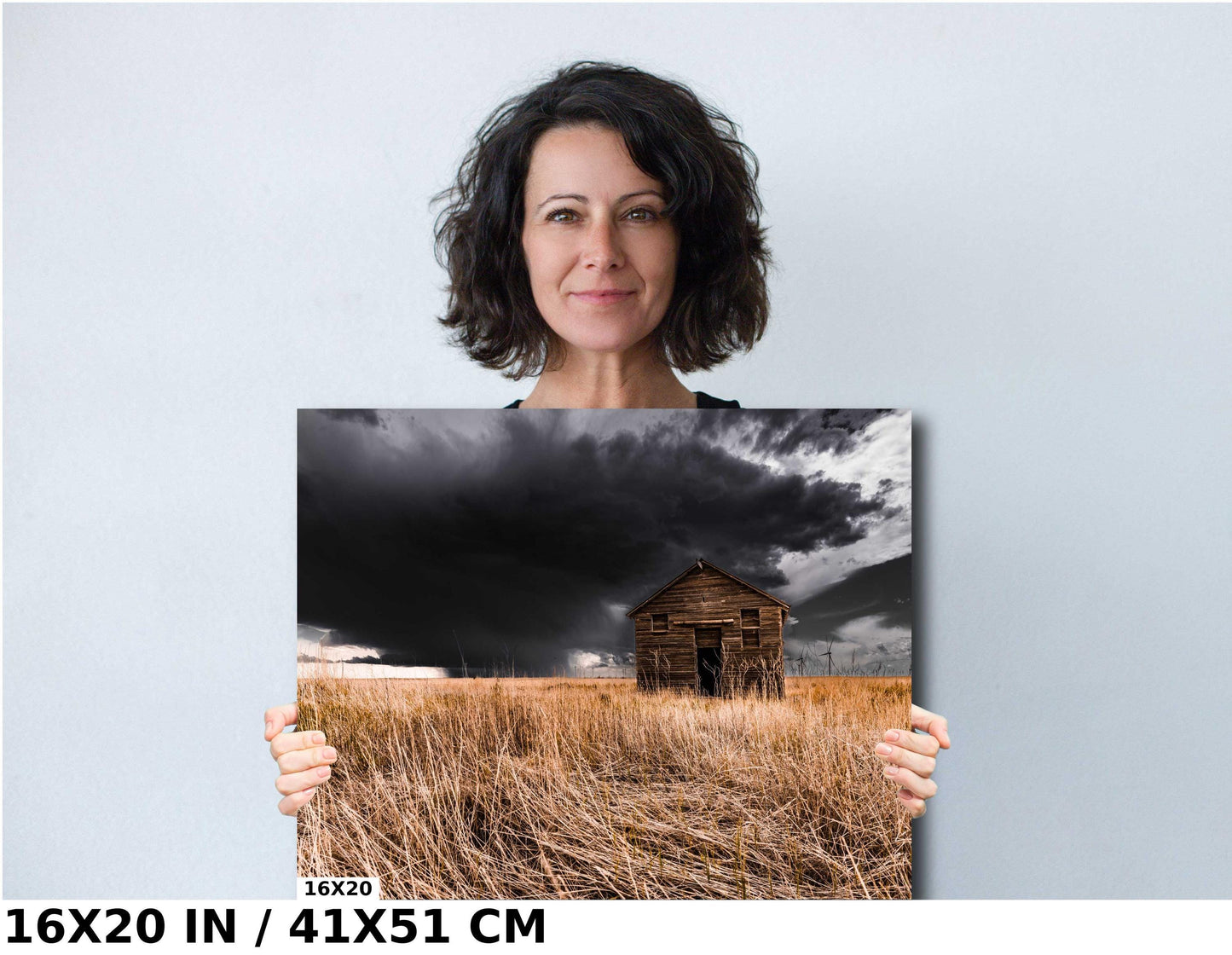 Rustic Farm Wall Art – Old Red Barn Print | Storm Photography Art Canvas