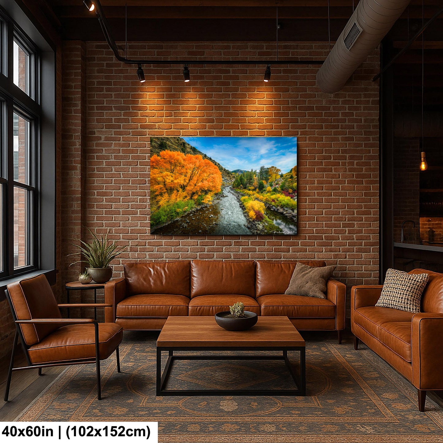 Colorado Mountain Landscape Print: Colorado Autumn Trees (Canvas or Metal)