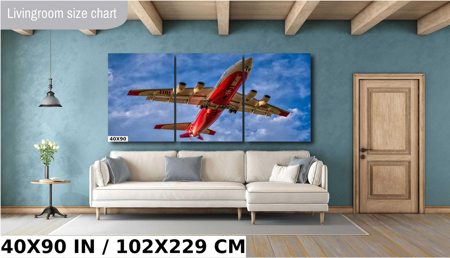 Firefighting Airplane Wall Art – Bold Aviation Wall Decor Featuring Neptune T-40 Print