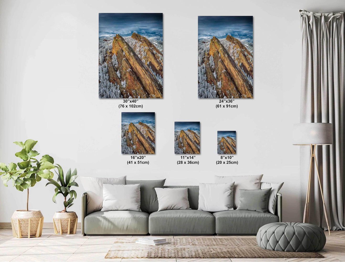 Boulder Flatirons Wall Art – Colorado Mountain Decor | Ready To Hang Canvas & Metal Print
