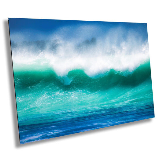 Ocean Wave Wall Art - Vibrant Surf Photography Print | Coastal Wall Decor