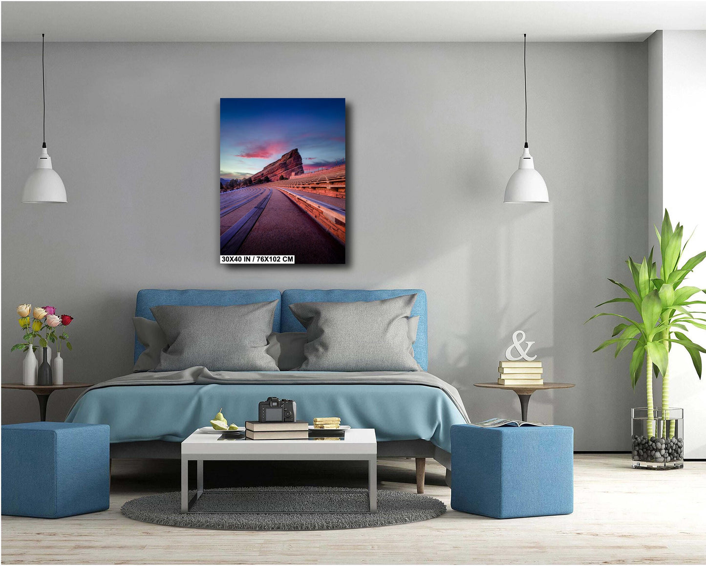 Red Rocks Landscape Print – Colorado Wall Art | Sunrise Canvas & Metal Decor