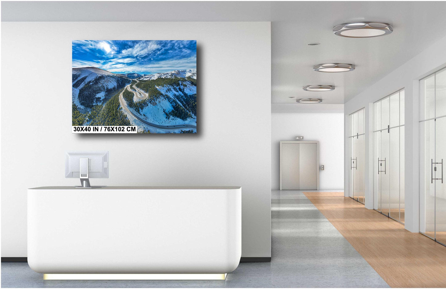 Berthoud Pass Wall Art - Scenic Colorado Mountain Print | Winter Landscape Photo Canvas
