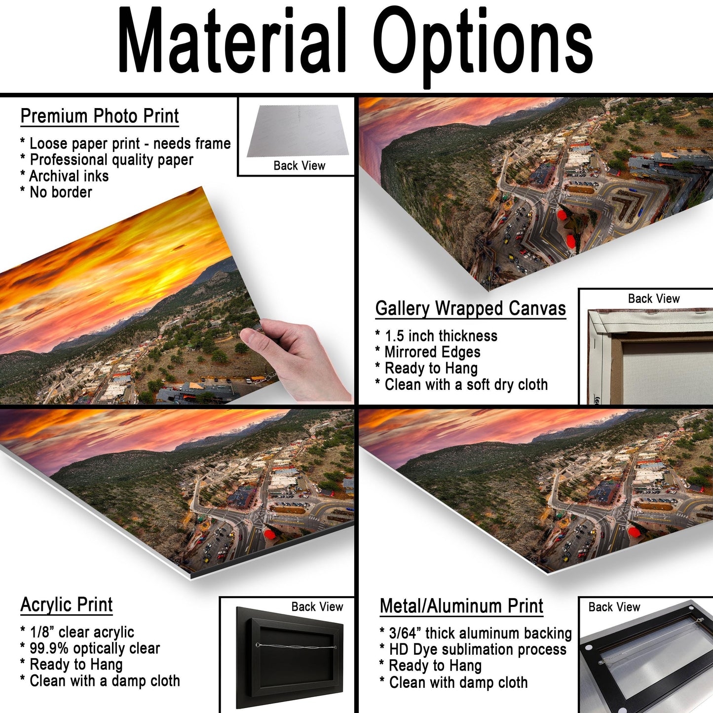 Rocky Mountain Wall Art - Estes Park Print | Premium Photo Paper & Canvas