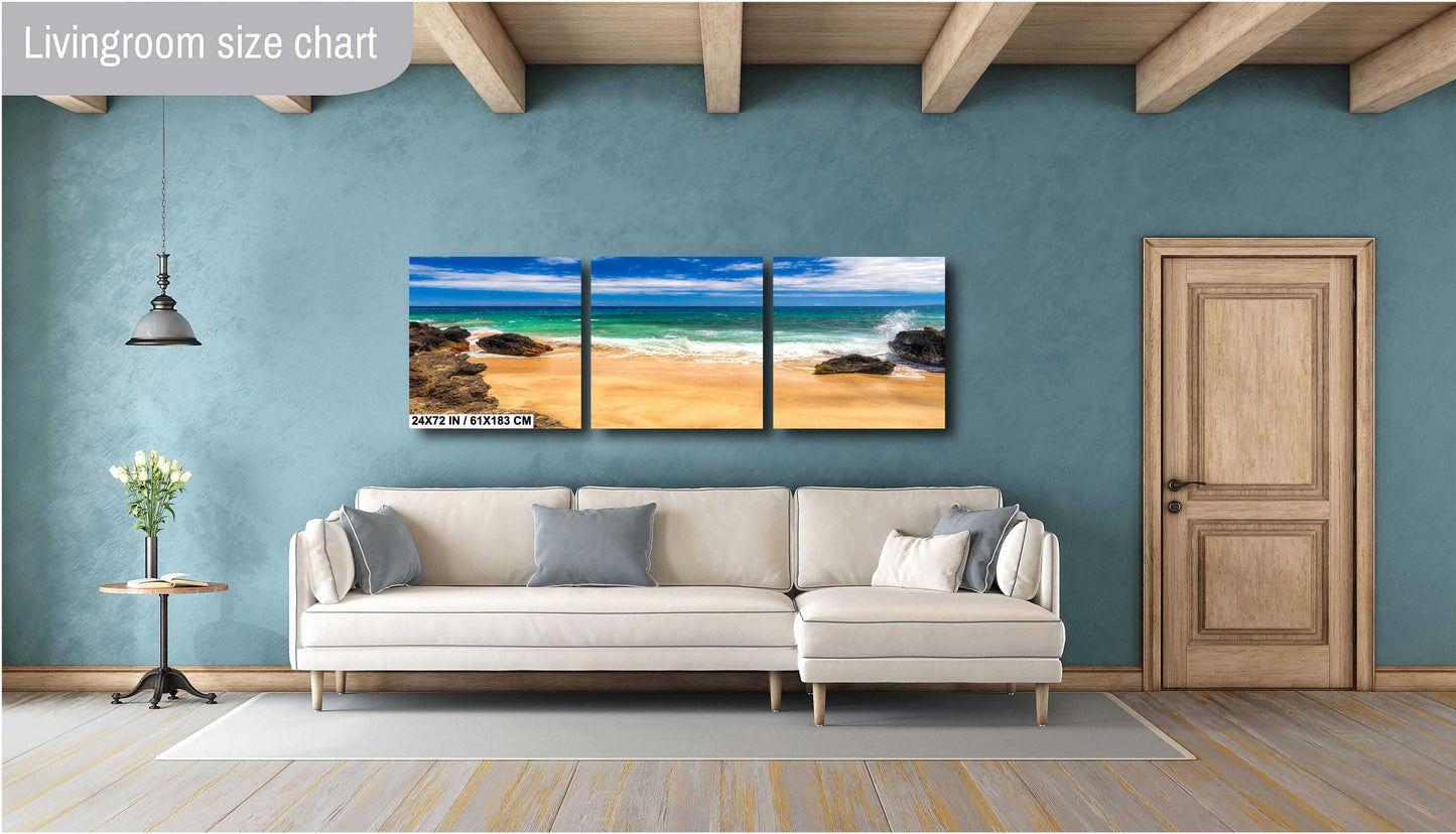 Maui Beach Wall Art – Tropical Paradise Art | Serene Coastal Photography Print