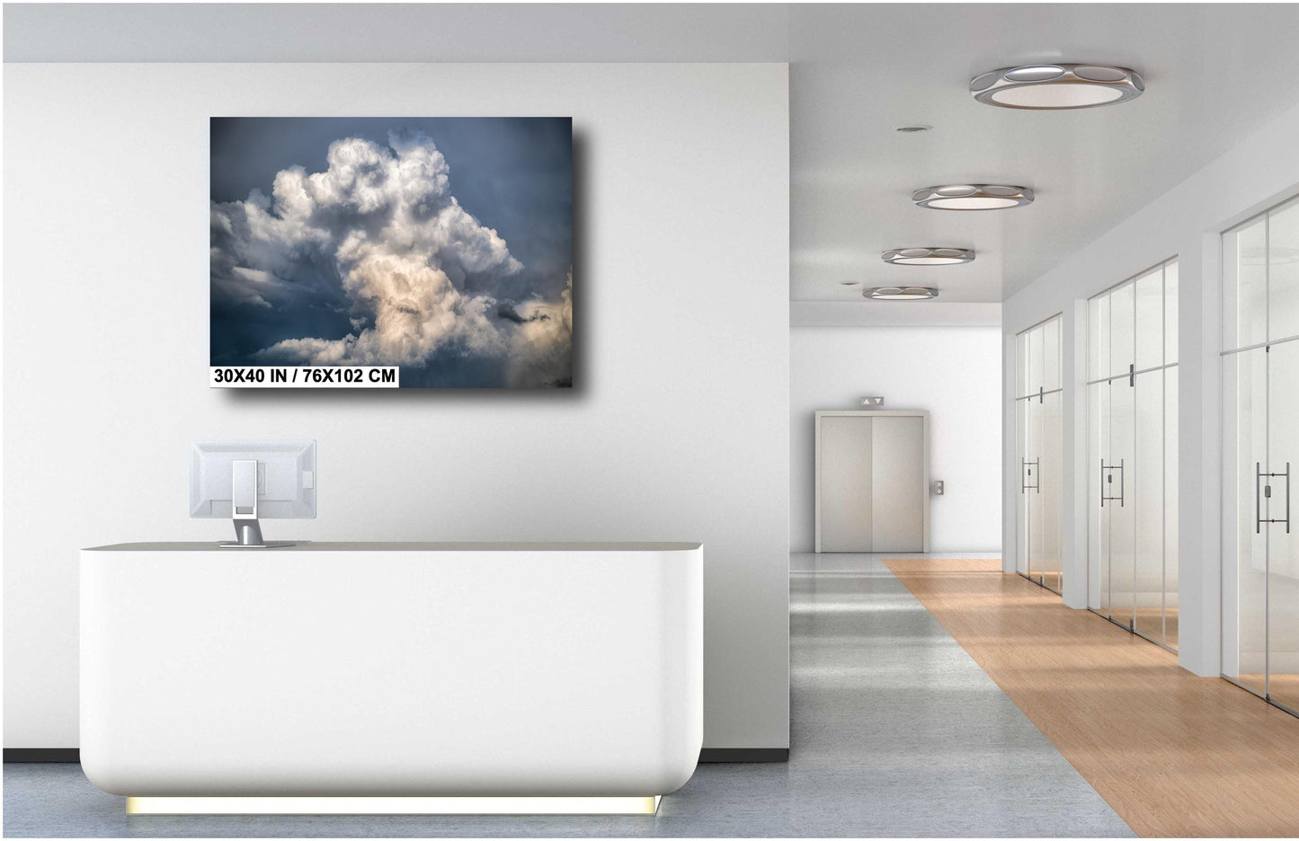 Storm Landscape Print - Dramatic Storm Art | Moody Wall Decor, Ready to Hang Canvas