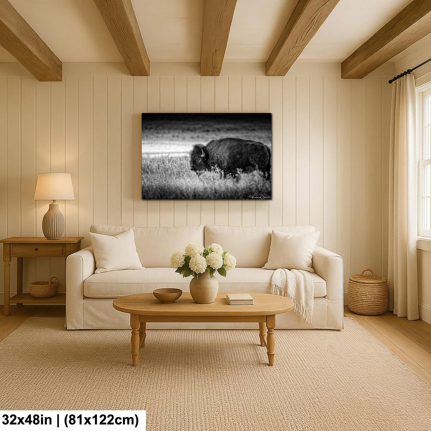 Buffalo Wall Art: Rustic Wildlife Photography - Ready to Hang