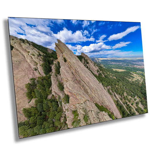 Boulder Flatirons Wall Art - Scenic Mountain Photo Print | Ready To Hang Canvas & Metal Print