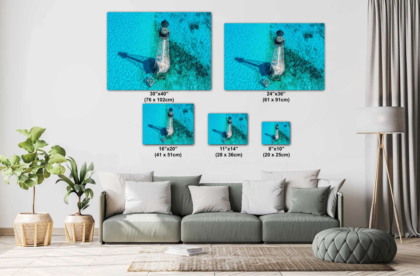Alligator Reef Lighthouse Print - Florida Keys Wall Art | Ready to Hang Canvas
