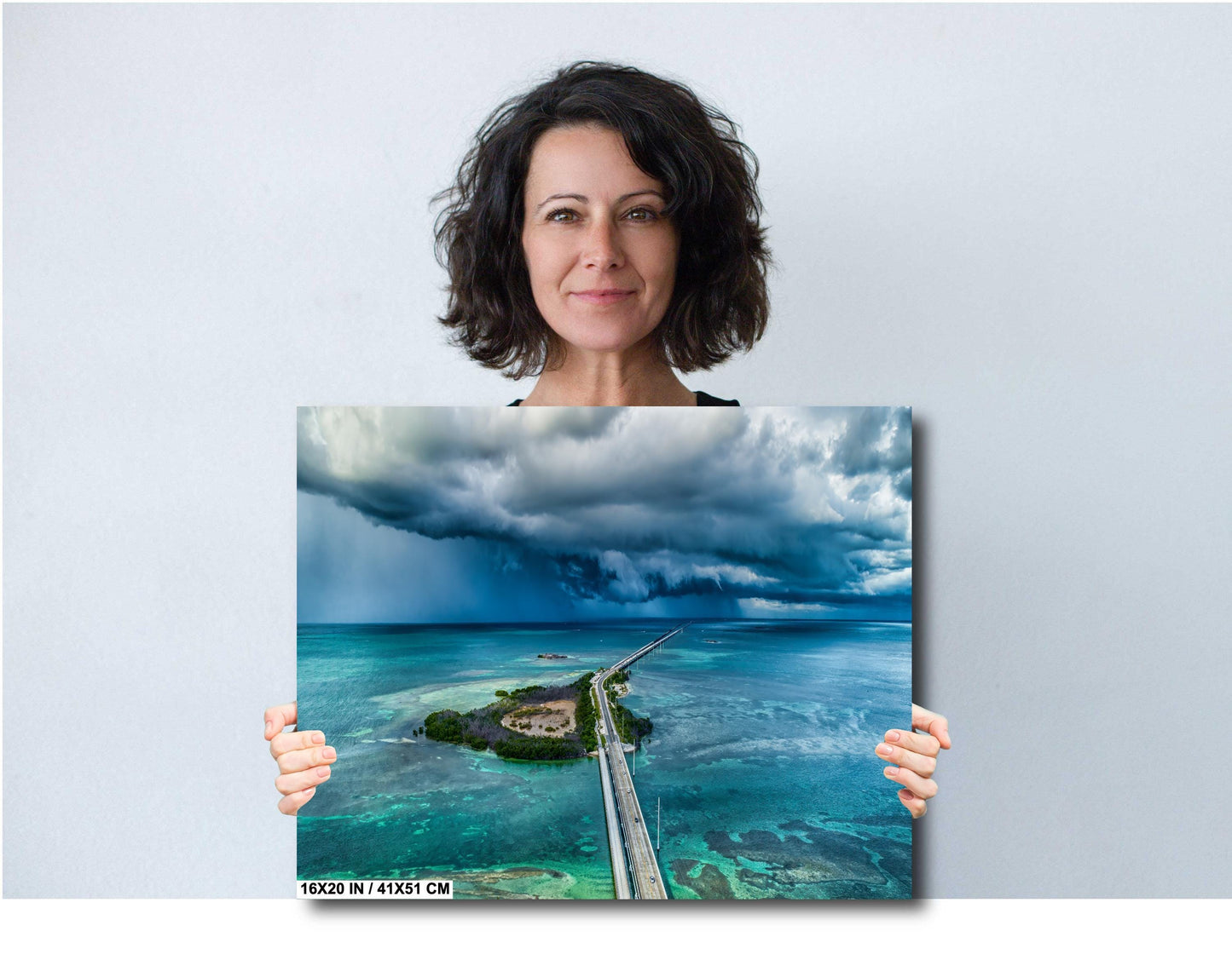 Seven Mile Bridge Wall Art – Florida Keys Coastal Landscape Print | Ready To Hang Canvas