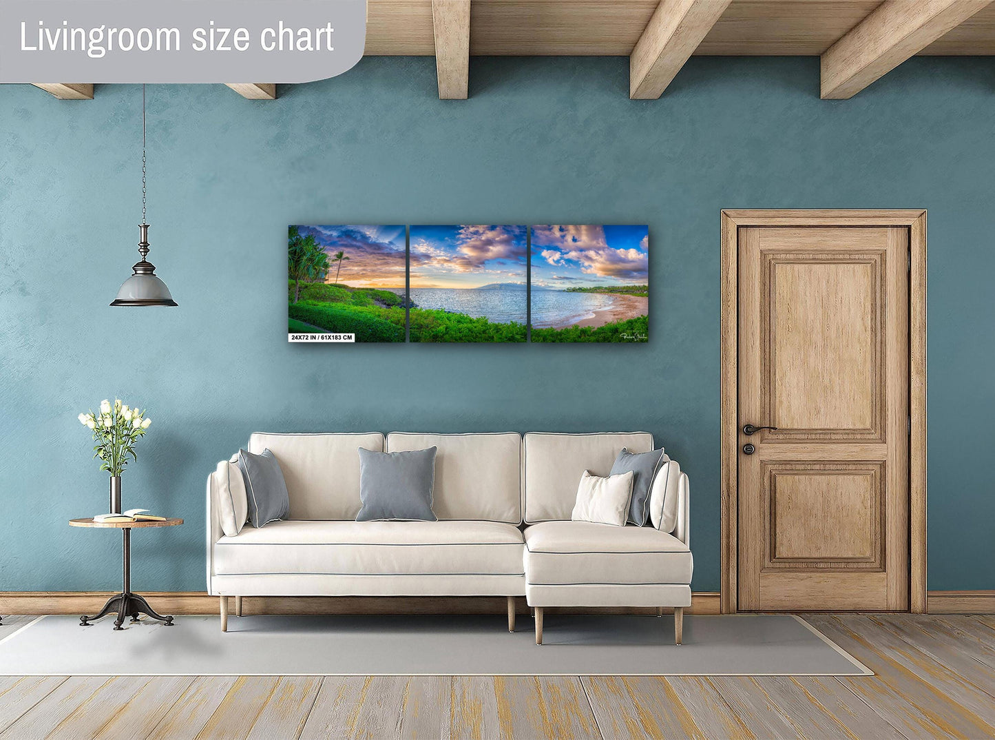 Wailea Beach Sunset Print – Maui Sunset Photo on Premium Photo Paper | Tropical Wall Art