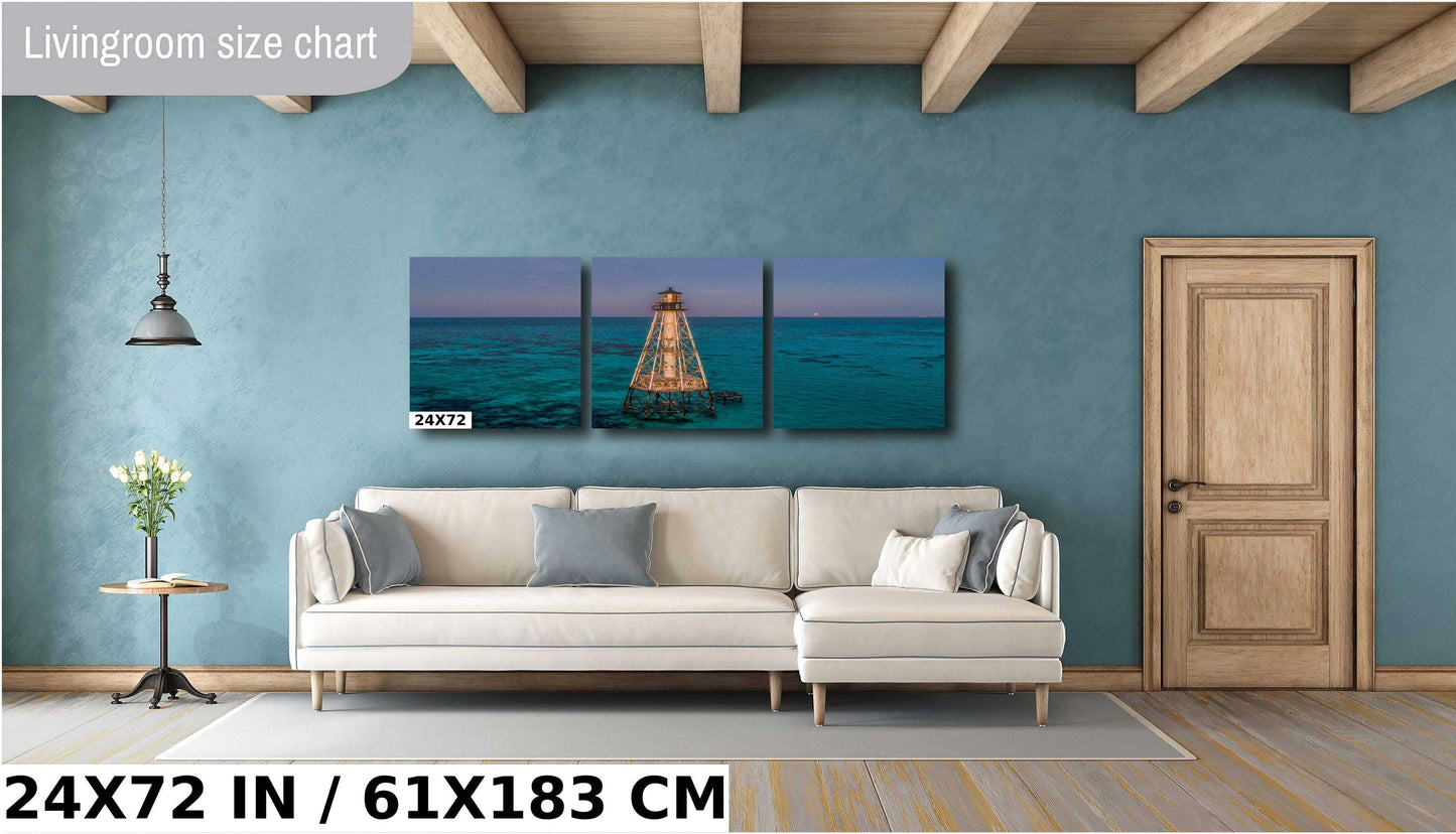 Alligator Reef Lighthouse Wall Art - Coastal Home Decor | Canvas, Metal & Acrylic Prints