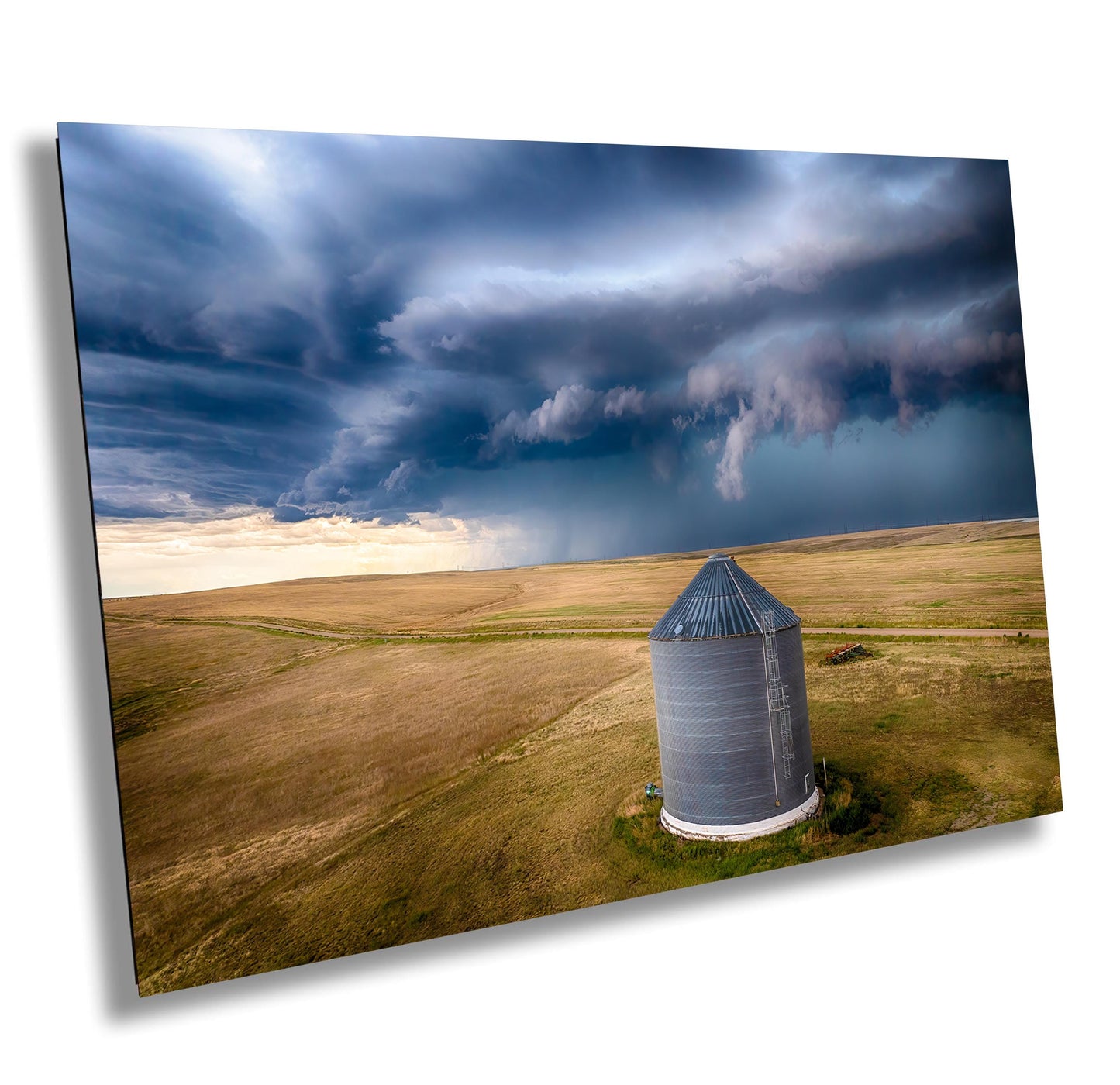 Storm Over Farm Print - Dramatic Landscape Art | Moody Sky Photography Canvas