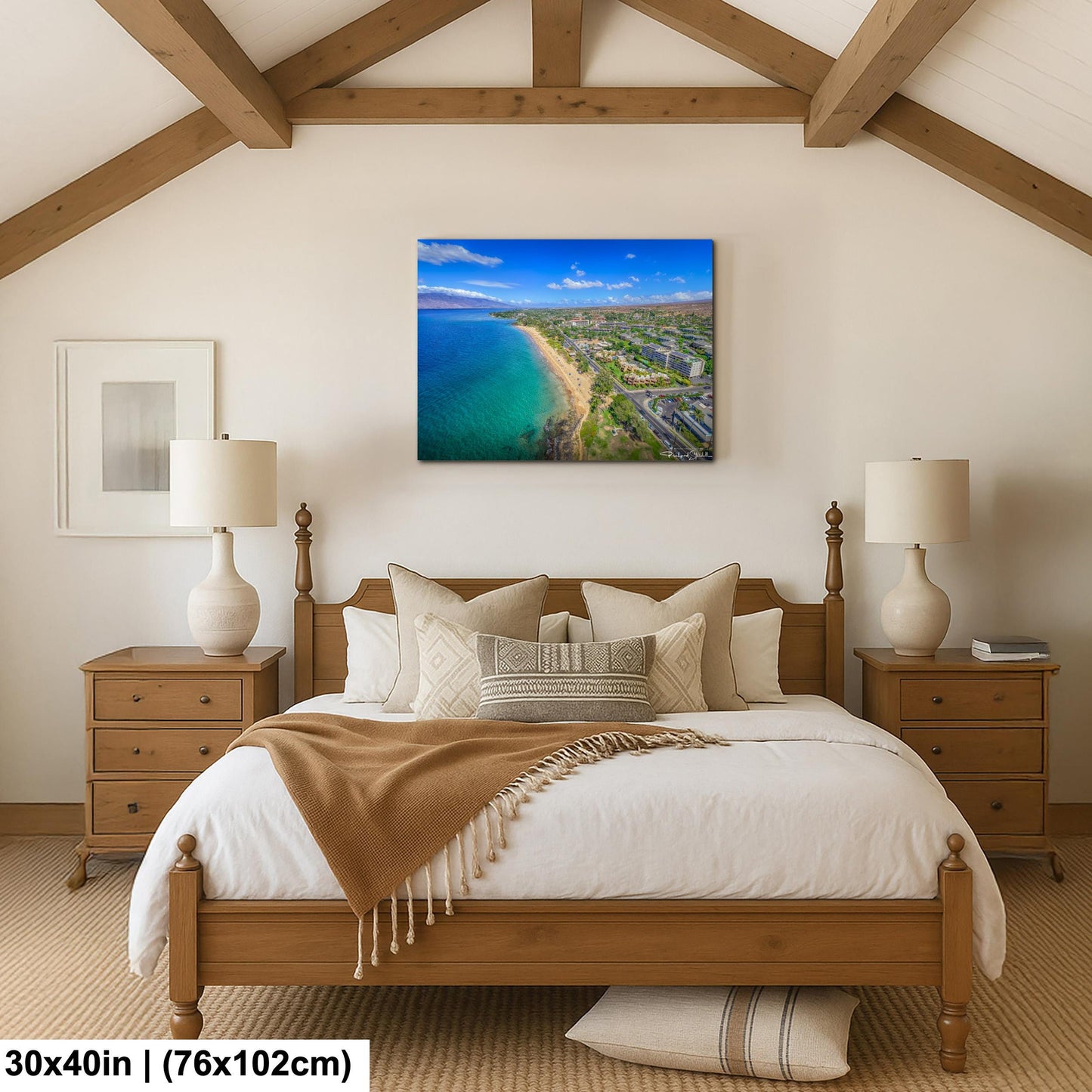 Tropical Ocean Wall Art - Maui Wall Decor | South Kihei Art Canvas Print