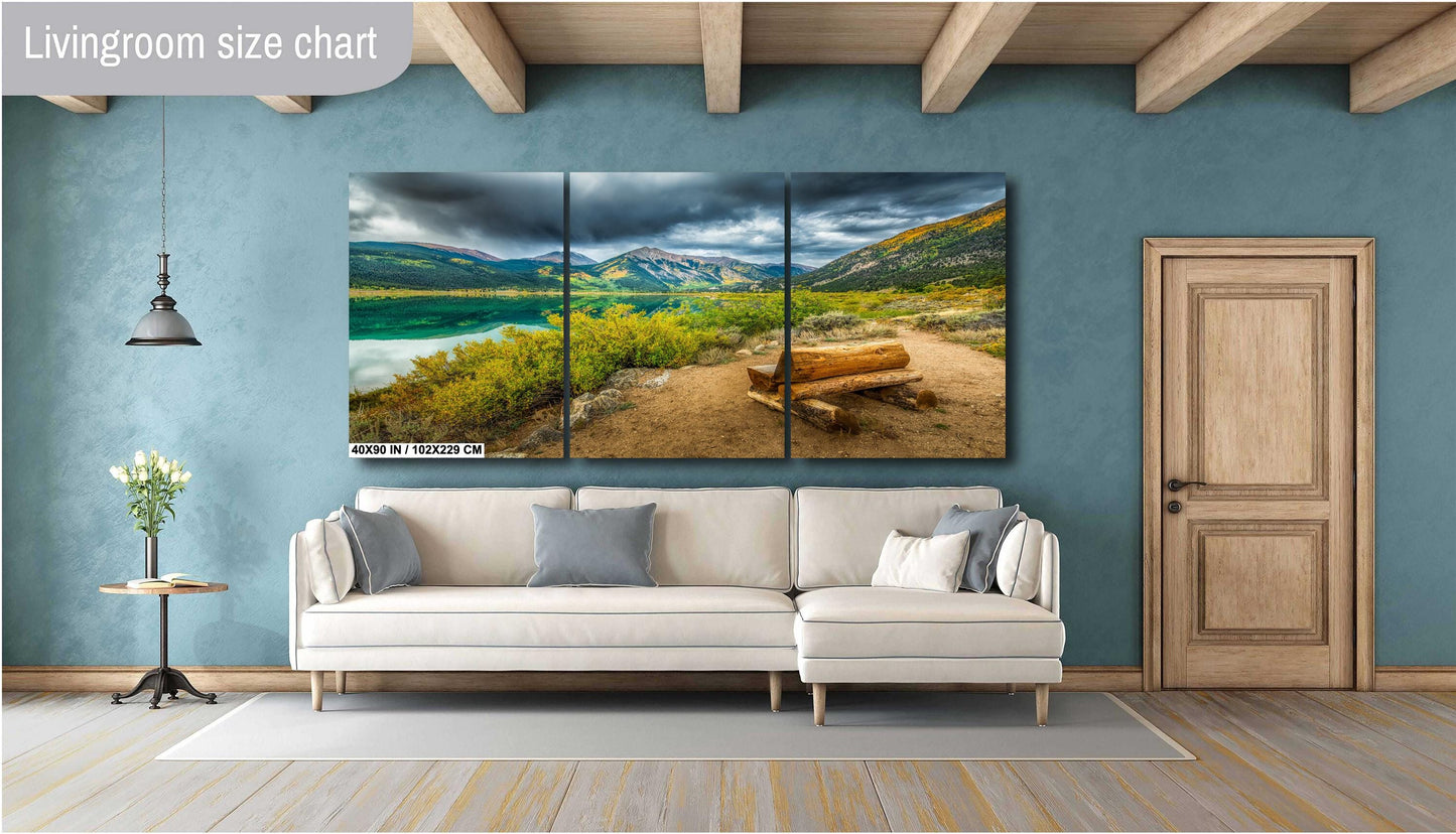 Twin Lakes Colorado Photo - Mountain Wall Art | Ready To Hang Canvas Print
