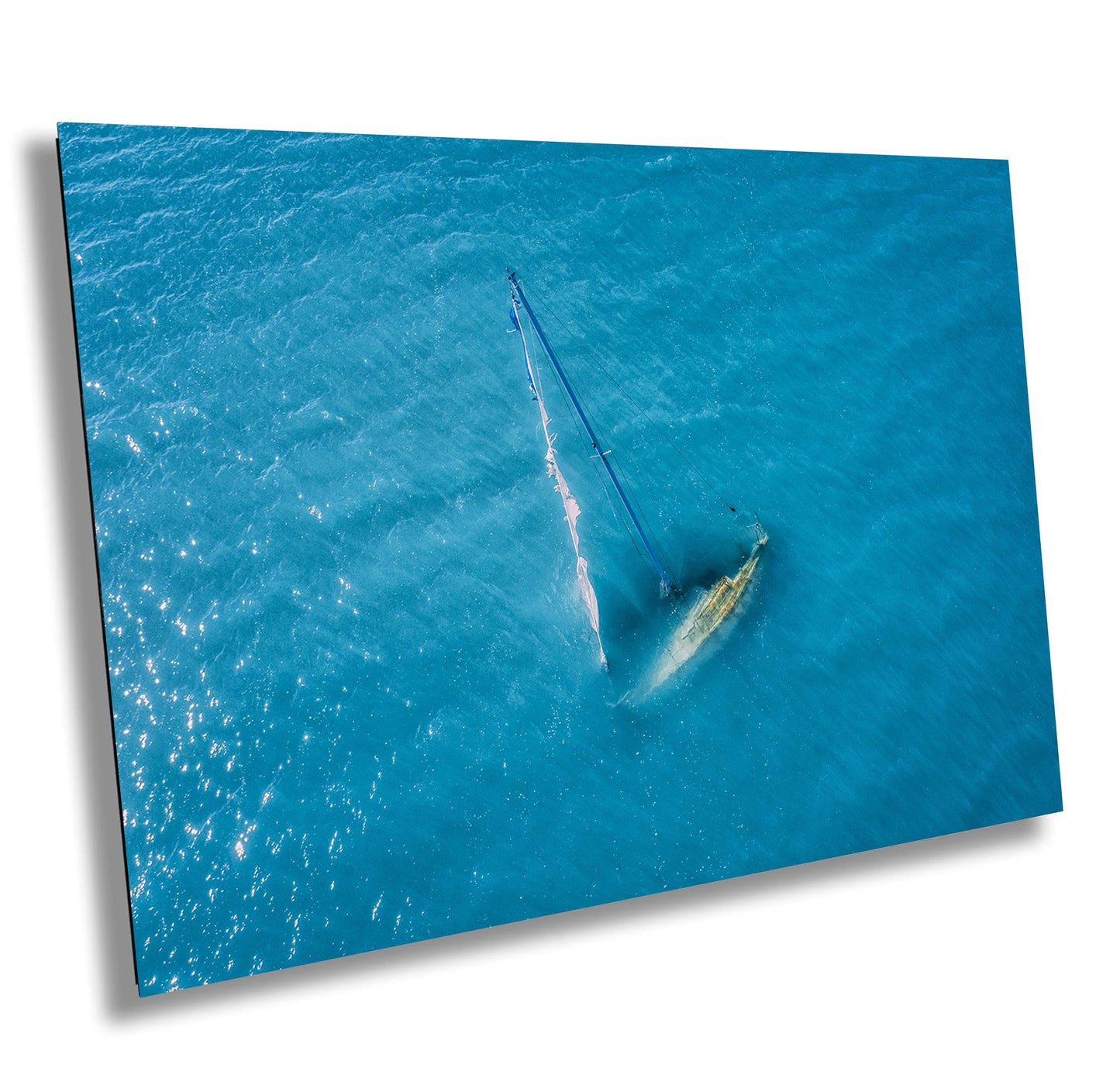 Shipwreck Sailboat Wall Art - Florida Keys Decor | Ready To Hang Canvas & Metal Print